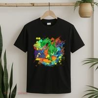 Crazy Cool Skateboarding T-Rex T-Shirt thumb 2