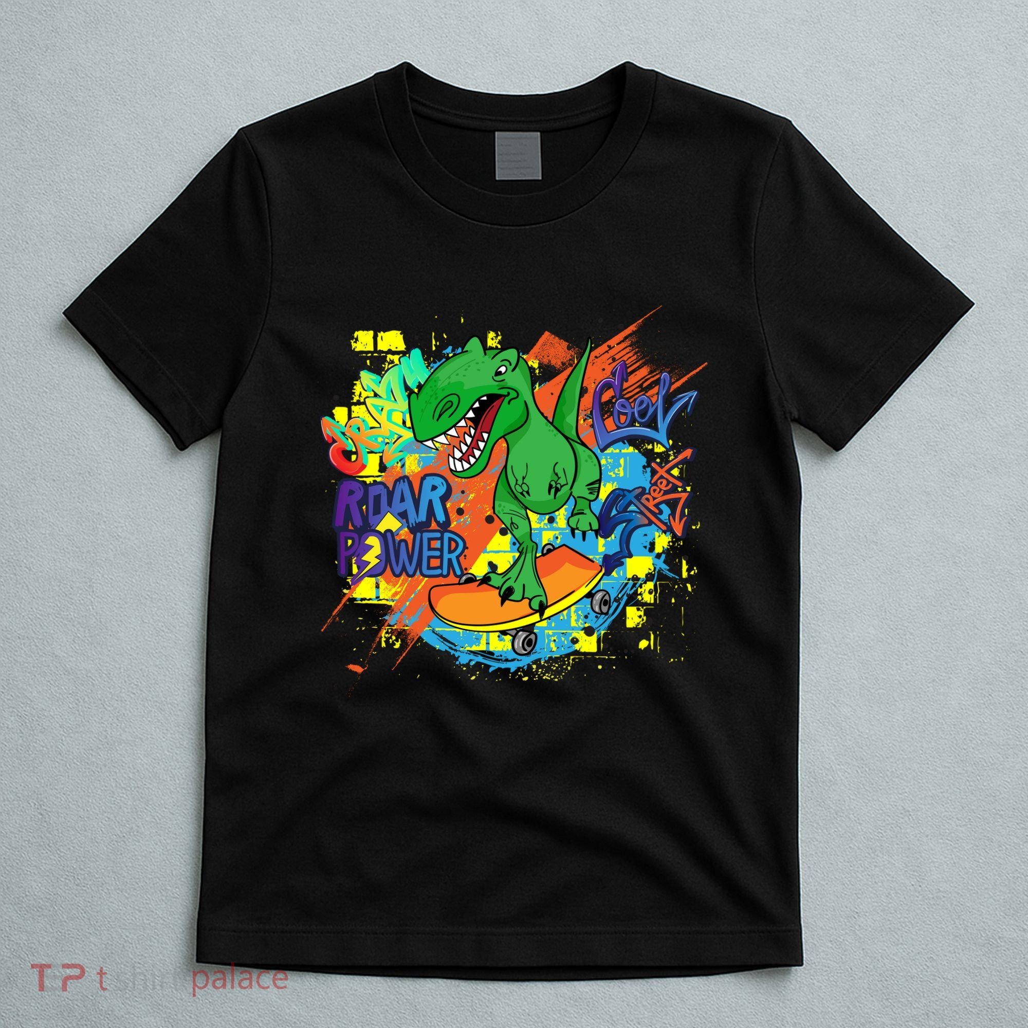 Crazy Cool Skateboarding T-Rex T-Shirt
