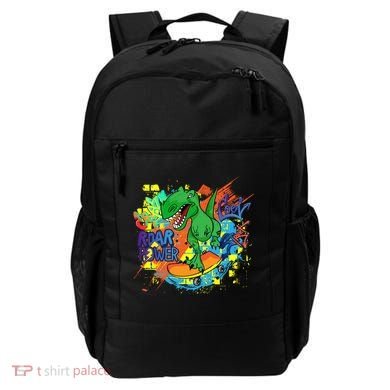 Crazy Cool Skateboarding T-Rex Backpack