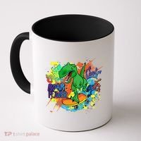 Crazy Cool Skateboarding T-Rex Coffee Mug thumb 0