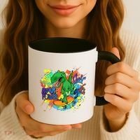 Crazy Cool Skateboarding T-Rex Coffee Mug thumb 3