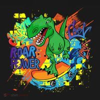 Crazy Cool Skateboarding T-Rex Pajama Set thumb 2