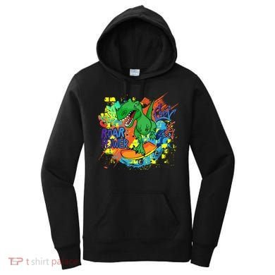 Crazy Cool Skateboarding T-Rex Women's Hoodie