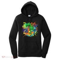 Crazy Cool Skateboarding T-Rex Women's Hoodie thumb 0