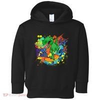 Crazy Cool Skateboarding T-Rex Toddler Hoodie thumb 0