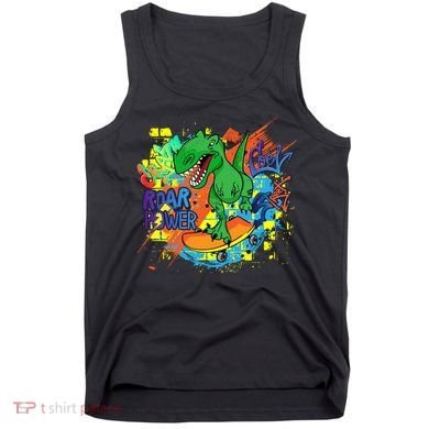 Crazy Cool Skateboarding T-Rex Tank Top