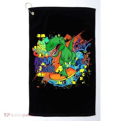 Crazy Cool Skateboarding T-Rex Golf Towel