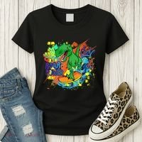 Crazy Cool Skateboarding T-Rex Women's T-Shirt thumb 3