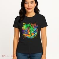 Crazy Cool Skateboarding T-Rex Women's T-Shirt thumb 4