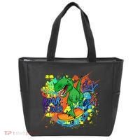 Crazy Cool Skateboarding T-Rex Tote Bag thumb 0