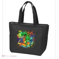 Crazy Cool Skateboarding T-Rex Tote Bag thumb 3