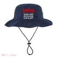 Crazy Dad - Handle With Care Funny Bucket Hat thumb 0
