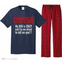 Crazy Dad - Handle With Care Funny Pajama Set thumb 0