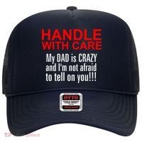 Crazy Dad - Handle With Care Funny Hat thumb 0