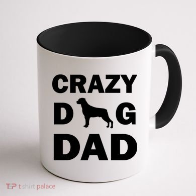 Crazy Dog Dad Coffee Mug back