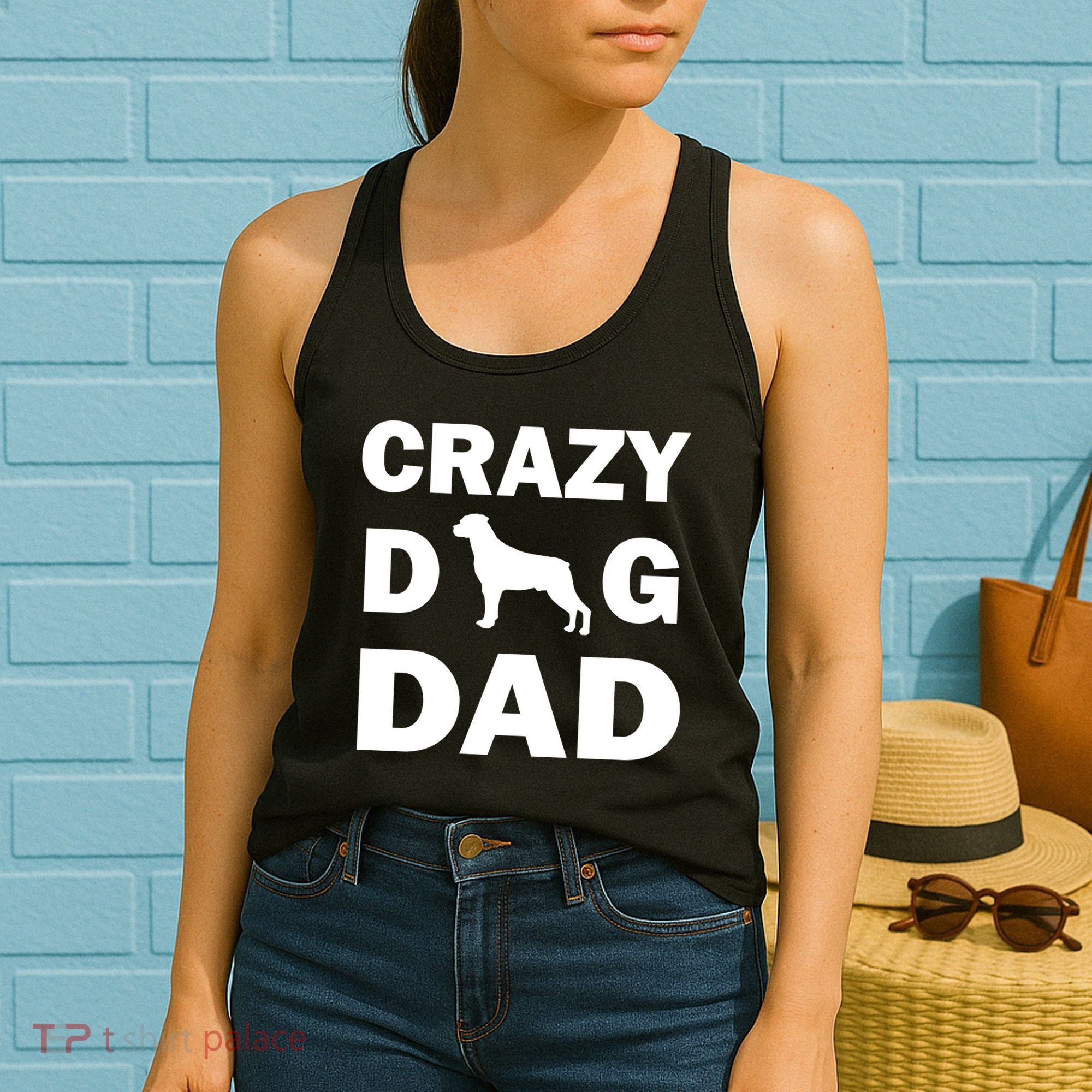 Crazy Dog Dad Women's Tank Top