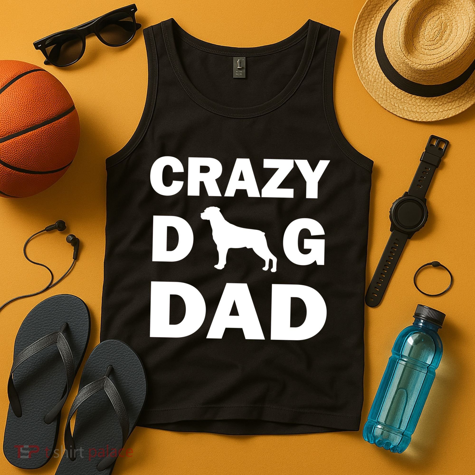 Crazy Dog Dad Tank Top