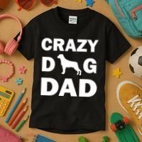 Crazy Dog Dad Kids T-Shirt thumb 3