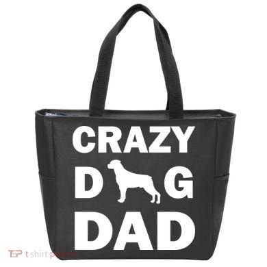 Crazy Dog Dad Tote Bag