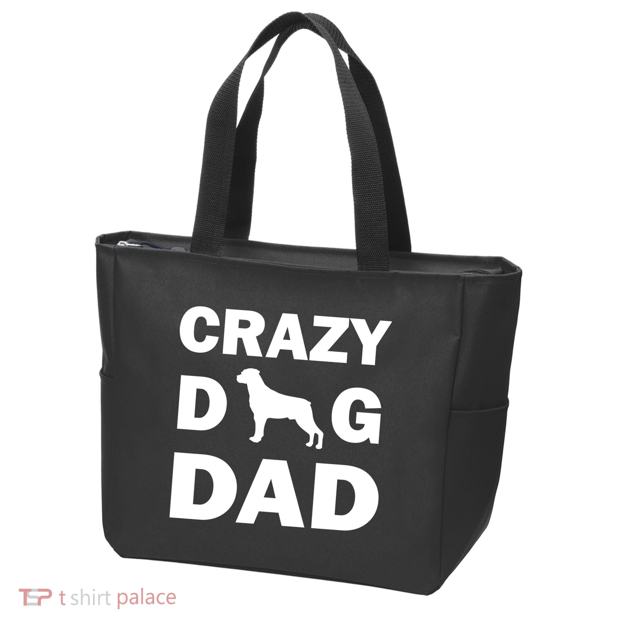 Crazy Dog Dad Tote Bag