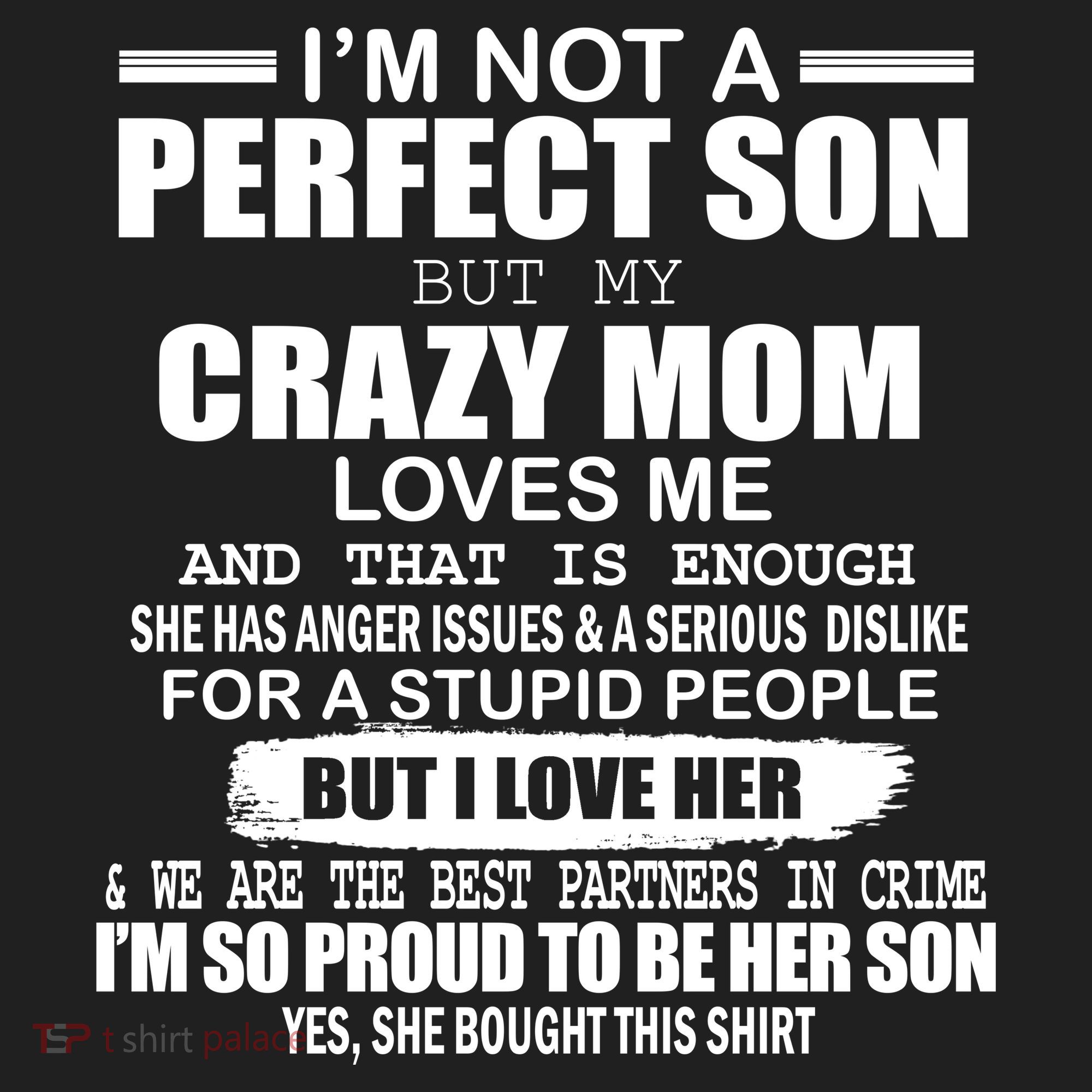Crazy Mom And Perfect Son Funny Quote Golf Towel