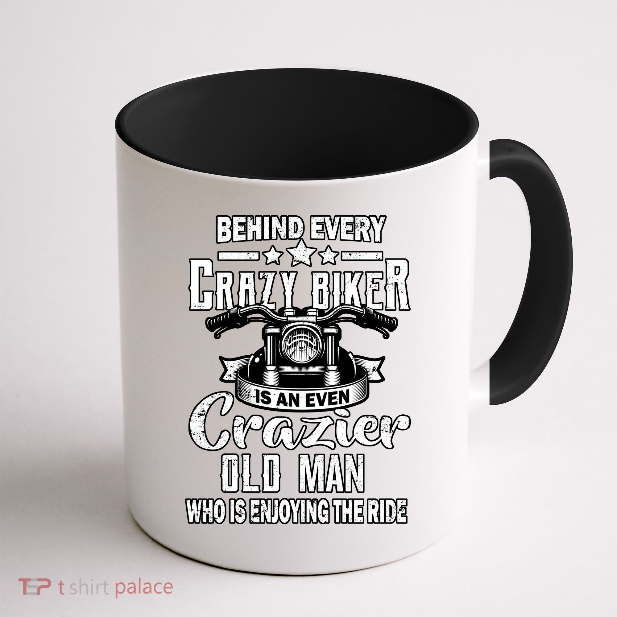 Crazy Old Biker Man Coffee Mug