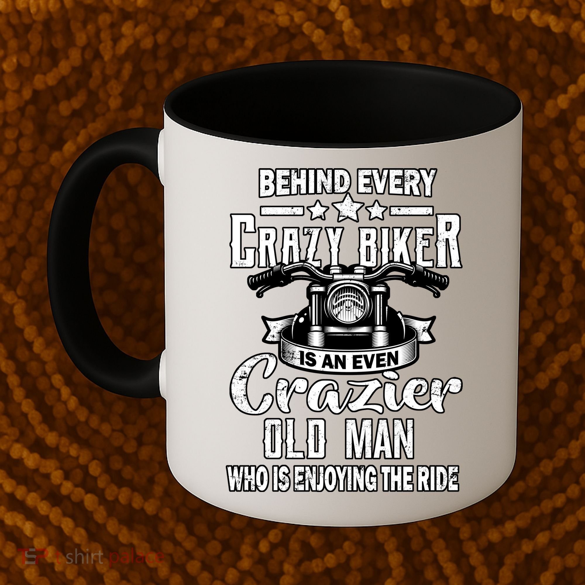 Crazy Old Biker Man Coffee Mug