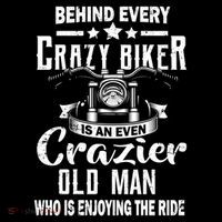 Crazy Old Biker Man Women's Hoodie thumb 2