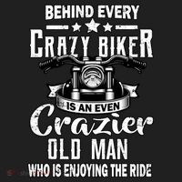 Crazy Old Biker Man Hat thumb 2