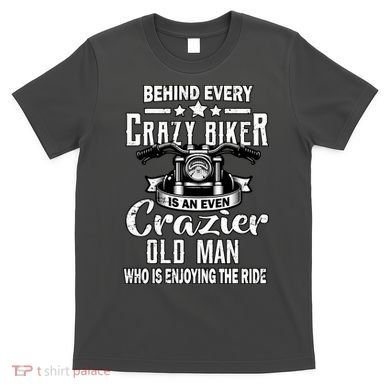 Crazy Old Biker Man T-Shirt
