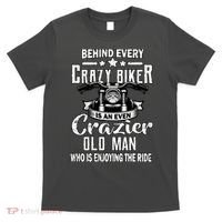 Crazy Old Biker Man T-Shirt thumb 0