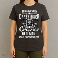 Crazy Old Biker Man T-Shirt thumb 4