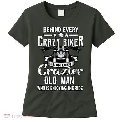 Crazy Old Biker Man Women's T-Shirt