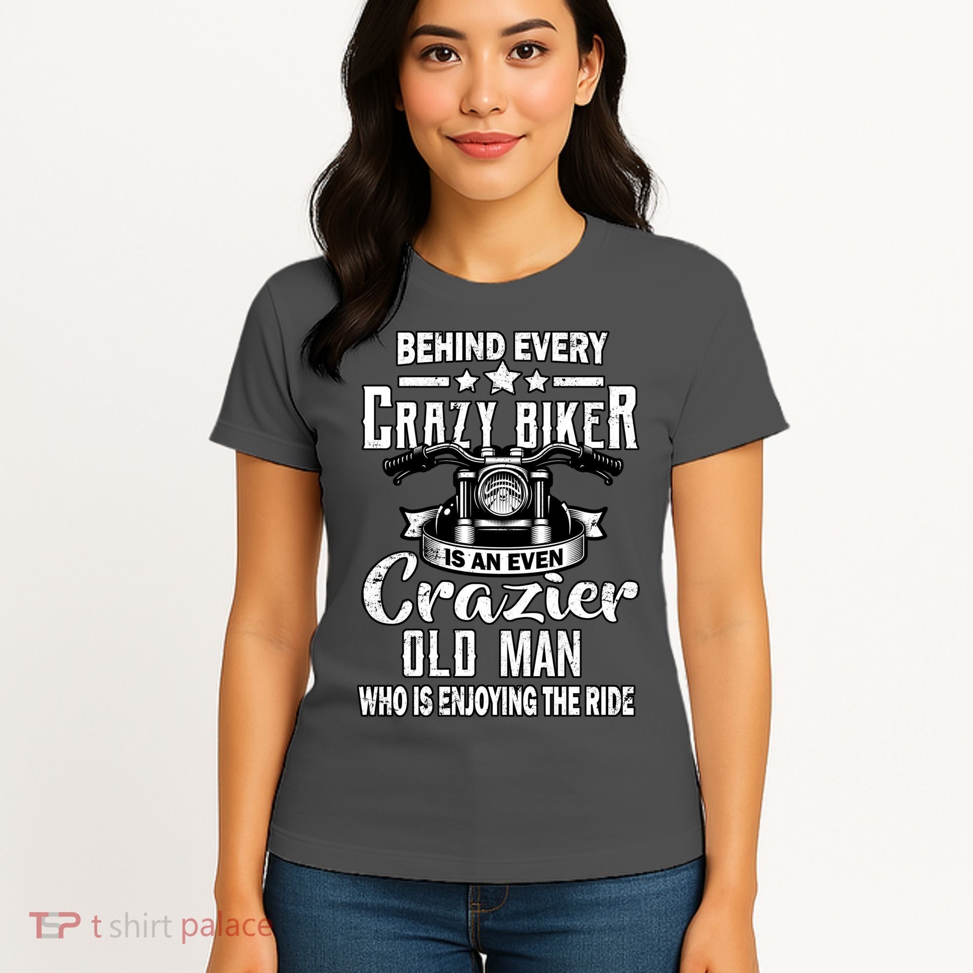Crazy Old Biker Man Women's T-Shirt