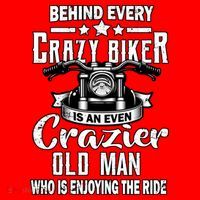 Crazy Old Biker Man Santa Hat thumb 1