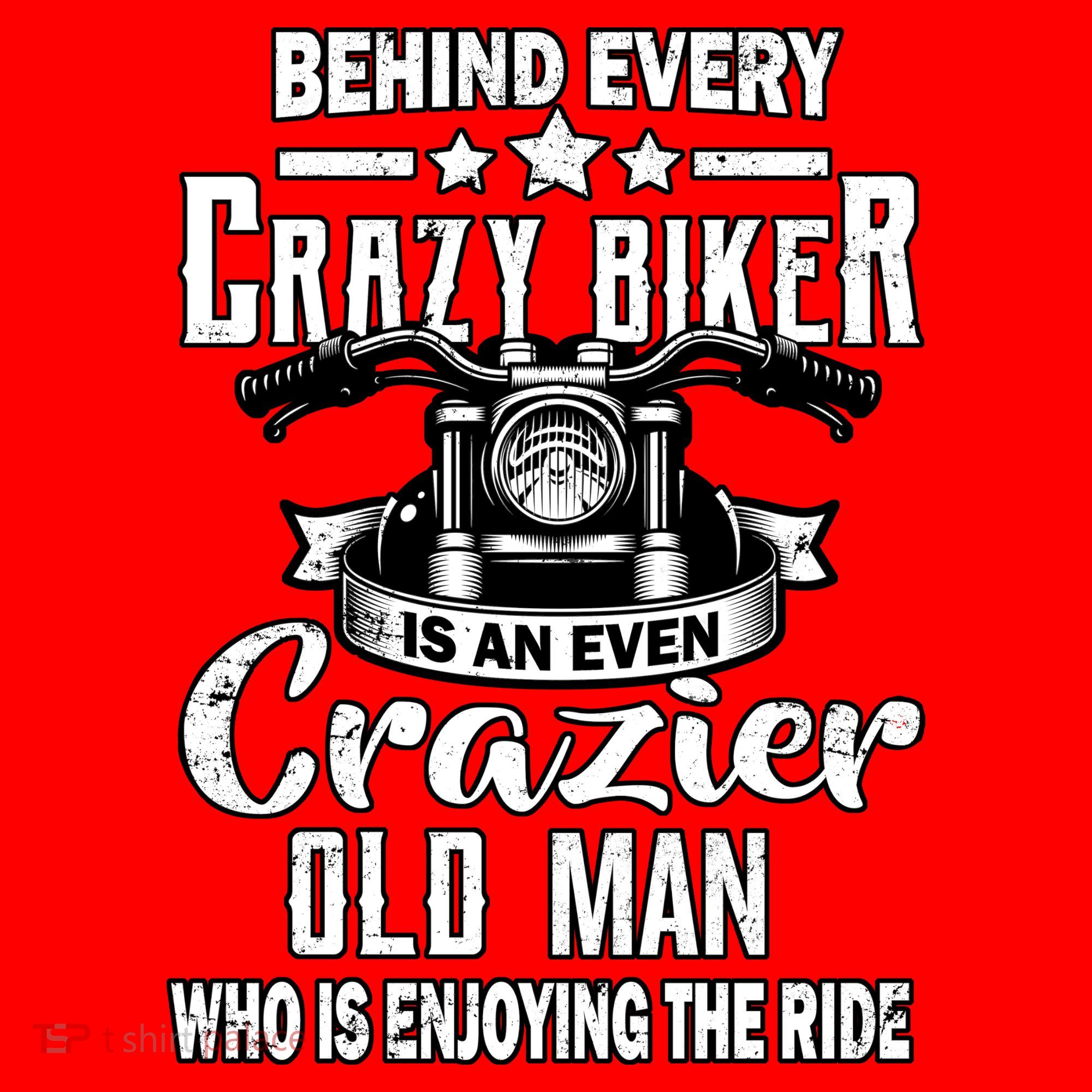 Crazy Old Biker Man Santa Hat