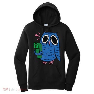 Crazy Owl Gun Women's Hoodie