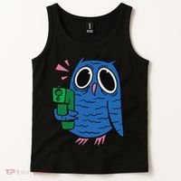 Crazy Owl Gun Tank Top thumb 2