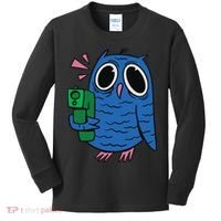 Crazy Owl Gun Kids Long Sleeve Shirt thumb 0