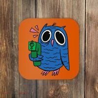 Crazy Owl Gun Coaster thumb 0