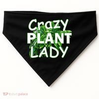 Crazy Plant Lady USA-Made Doggie Bandana thumb 0