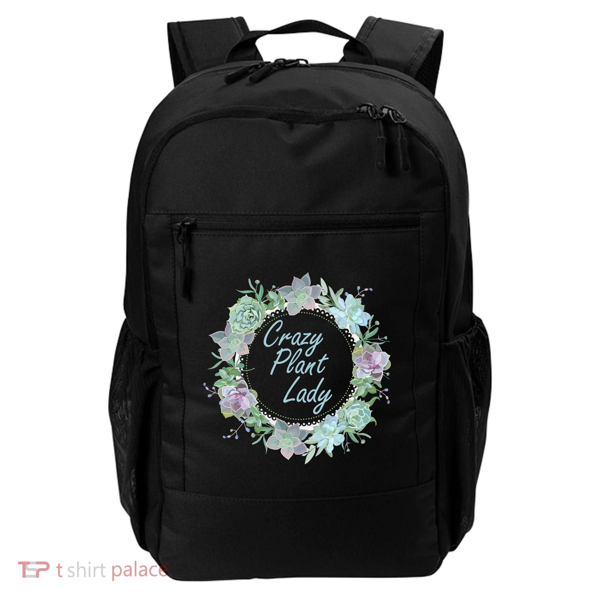 Crazy Plant Lady Floral Logo Backpack
