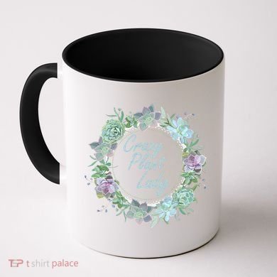 Crazy Plant Lady Floral Logo Coffee Mug