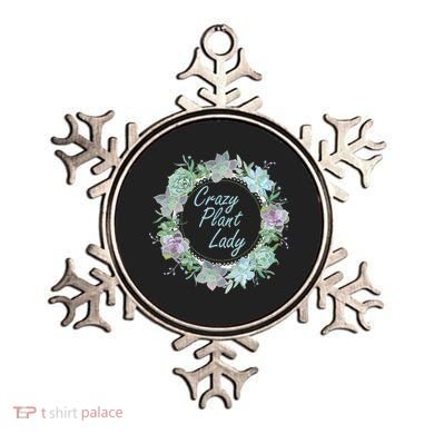 Crazy Plant Lady Floral Logo Ornament