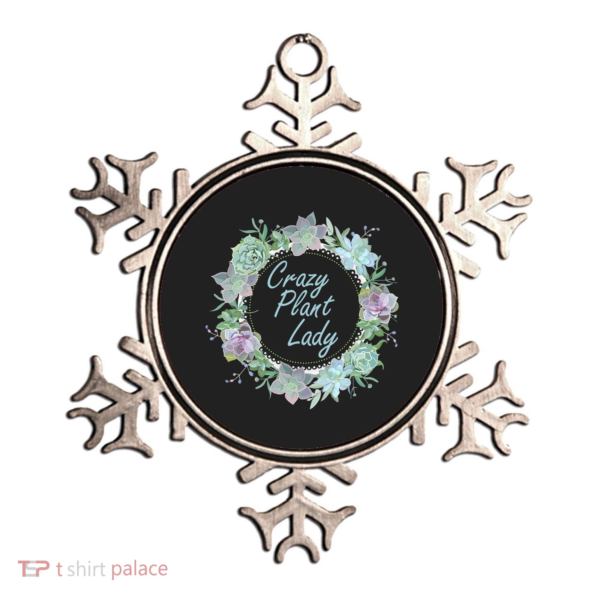 Crazy Plant Lady Floral Logo Ornament