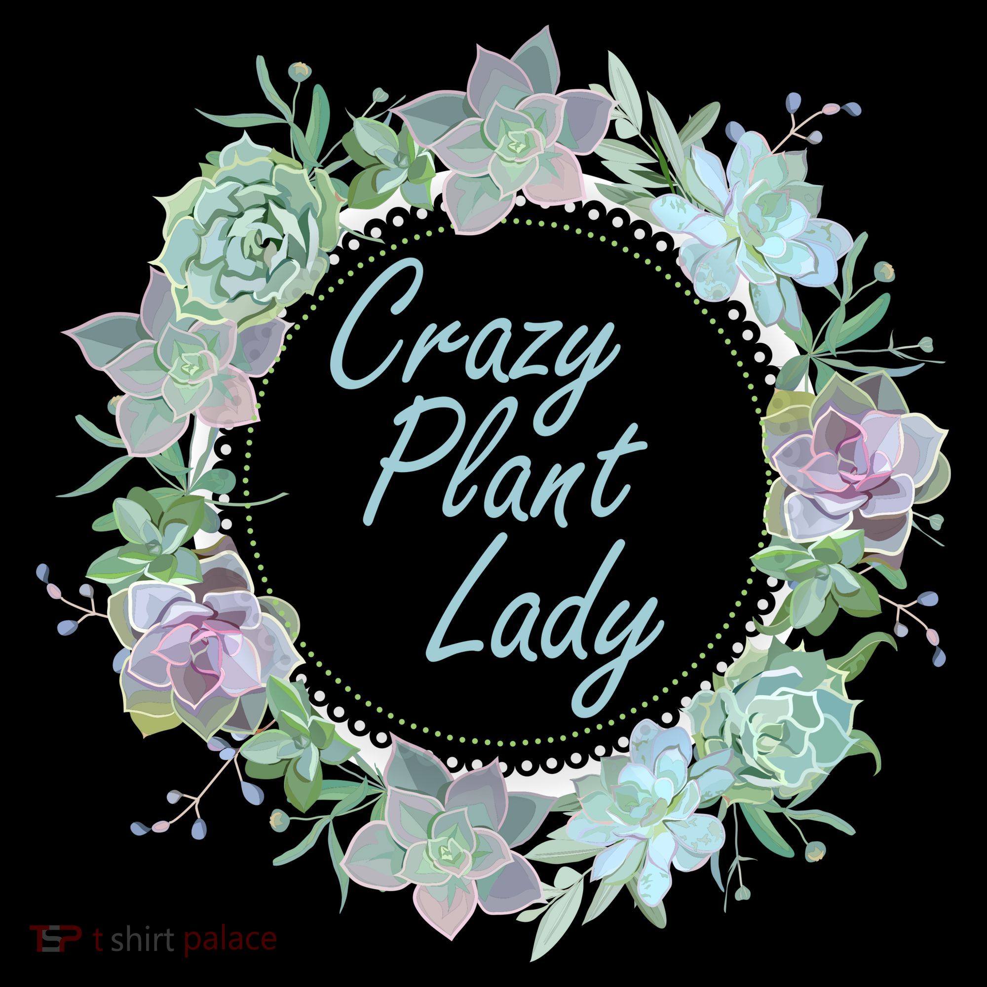 Crazy Plant Lady Floral Logo Ornament