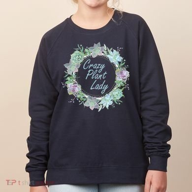 Crazy Plant Lady Floral Logo Women's Sweatshirt