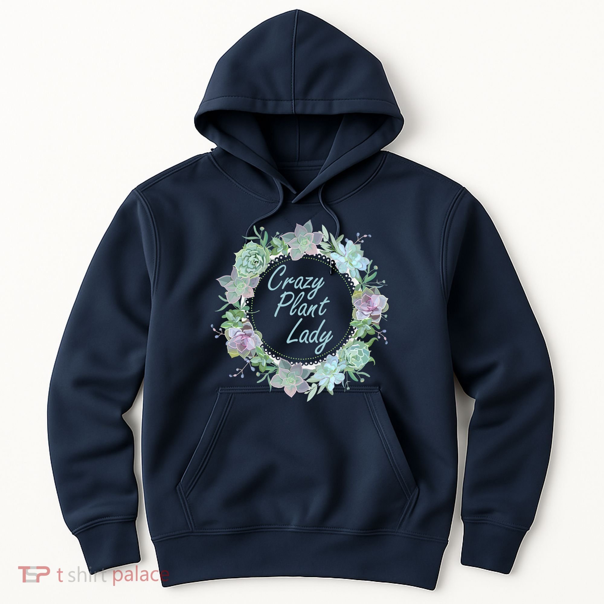 Crazy Plant Lady Floral Logo Hoodie