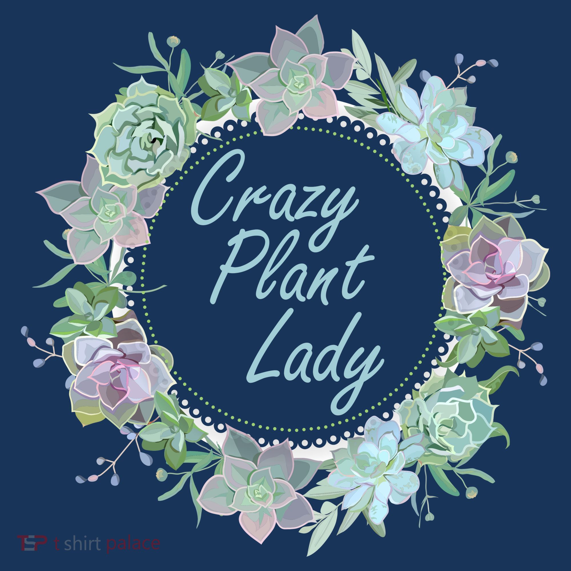 Crazy Plant Lady Floral Logo Apron