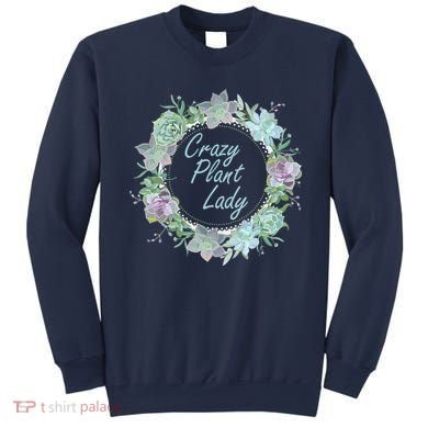 Crazy Plant Lady Floral Logo Sweatshirt